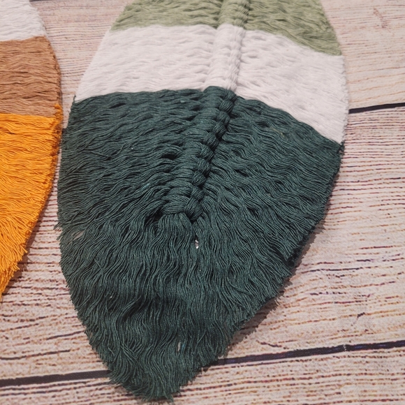 2 piece Braided Macrame Bohemian Leaf Set✨️ - Picture 6 of 11